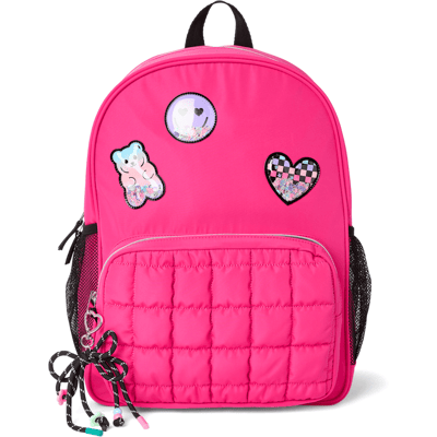 The Children's Place Girls Shakey Icon Patch Backpack The Children's Place Girls Shakey Icon Patch Backpack