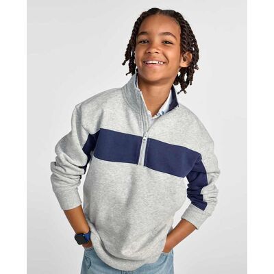 The Children's Place Boys Colorblock Premium Fleece Quarter Zip Pullover Size XL (14) Blue Cotton/Polyester/Spandex The Children's Place Boys Colorblock Premium Fleece Quarter Zip Pullover Size XL (14) Blue Cotton/Polyester/Spandex
