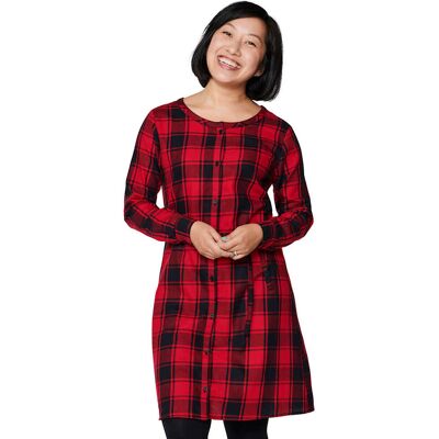 The Children's Place Womens Matching Family Plaid Shirt Dress Size 2XL Red Cotton/Polyester The Children's Place Womens Matching Family Plaid Shirt Dress Size 2XL Red Cotton/Polyester