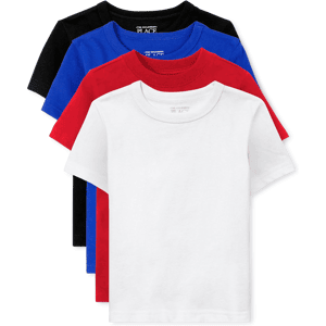 The Children's Place Baby And Toddler Boys T-Shirt 4-Pack Size 3T 100% Cotton The Children's Place Baby And Toddler Boys T-Shirt 4-Pack Size 3T 100% Cotton