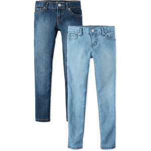 The Children's Place Girls Super Skinny Jeans 2-Pack Size 10 Cotton/Polyester/Spandex The Children's Place Girls Super Skinny Jeans 2-Pack Size 10 Cotton/Polyester/Spandex
