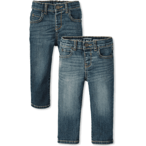 The Children's Place Baby And Toddler Boys Skinny Jeans 2-Pack Size 4T Cotton/Polyester/Spandex The Children's Place Baby And Toddler Boys Skinny Jeans 2-Pack Size 4T Cotton/Polyester/Spandex