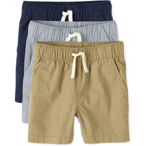The Children's Place Baby And Toddler Boys Pull On Jogger Shorts 3-Pack Size 6-9 M 100% Cotton The Children's Place Baby And Toddler Boys Pull On Jogger Shorts 3-Pack Size 6-9 M 100% Cotton