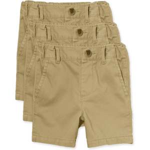 The Children's Place Baby And Toddler Boys Uniform Chino Shorts 3-Pack Size 5T Tan 100% Cotton The Children's Place Baby And Toddler Boys Uniform Chino Shorts 3-Pack Size 5T Tan 100% Cotton