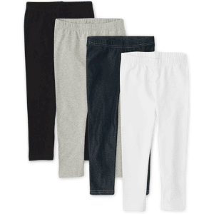 The Children's Place Girls Capri Leggings 4-Pack Size Small (5/6) Cotton/Polyester/Spandex The Children's Place Girls Capri Leggings 4-Pack Size Small (5/6) Cotton/Polyester/Spandex