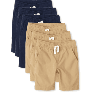 The Children's Place Boys Pull On Jogger Shorts 6-Pack Size 14 100% Cotton The Children's Place Boys Pull On Jogger Shorts 6-Pack Size 14 100% Cotton