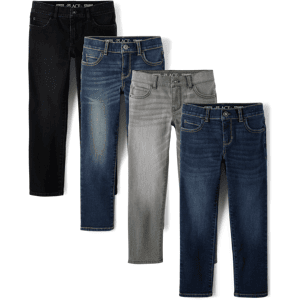 The Children's Place Boys Straight Jeans 4-Pack Size 6 Cotton/Polyester The Children's Place Boys Straight Jeans 4-Pack Size 6 Cotton/Polyester