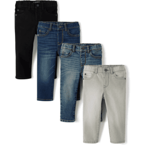 The Children's Place Baby And Toddler Boys Skinny Jeans 4-Pack Size 2T Cotton/Polyester/Spandex The Children's Place Baby And Toddler Boys Skinny Jeans 4-Pack Size 2T Cotton/Polyester/Spandex