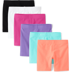 The Children's Place Toddler Girls Bike Shorts 6-Pack Size 2T Pink Cotton/Polyester The Children's Place Toddler Girls Bike Shorts 6-Pack Size 2T Pink Cotton/Polyester
