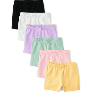 The Children's Place Toddler Girls Cartwheel Shorts 6-Pack Size 12-18 M Pink Cotton/Spandex The Children's Place Toddler Girls Cartwheel Shorts 6-Pack Size 12-18 M Pink Cotton/Spandex