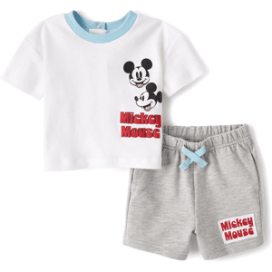 The Children's Place Baby Boys Mickey Mouse™ 2-Piece Playwear Set Size 12-18 M Cotton/Polyester The Children's Place Baby Boys Mickey Mouse™ 2-Piece Playwear Set Size 12-18 M Cotton/Polyester