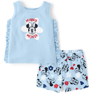 The Children's Place Baby Girls Minnie Mouse™ 2-Piece Playwear Set Size 9-12 M Cotton/Polyester The Children's Place Baby Girls Minnie Mouse™ 2-Piece Playwear Set Size 9-12 M Cotton/Polyester