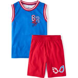 The Children's Place Boys Spider-Man™ Americana 2-Piece Outfit Set Size 2XL (16) Blue The Children's Place Boys Spider-Man™ Americana 2-Piece Outfit Set Size 2XL (16) Blue