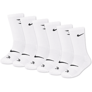 The Children's Place Kids Nike 3BRAND™ by Russell Wilson Dri-FIT Crew Socks 6-Pack Size 7-9 YEARS White The Children's Place Kids Nike 3BRAND™ by Russell Wilson Dri-FIT Crew Socks 6-Pack Size 7-9 YEARS White