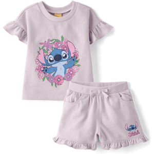 The Children's Place Toddler Girls Stitch™ Flutter 2-Piece Outfit Set Size 5T Purple Cotton/Polyester The Children's Place Toddler Girls Stitch™ Flutter 2-Piece Outfit Set Size 5T Purple Cotton/Polyester