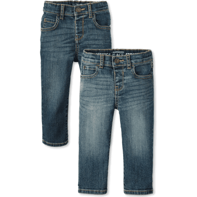 The Children's Place Baby And Toddler Boys Skinny Jeans 2-Pack Size 4T Cotton/Polyester/Spandex The Children's Place Baby And Toddler Boys Skinny Jeans 2-Pack Size 4T Cotton/Polyester/Spandex