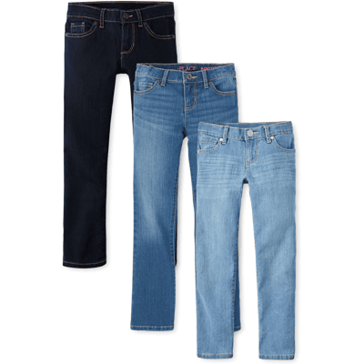The Children's Place Girls Skinny Jeans 3-Pack - Plus Size 18P Cotton/Polyester/Spandex The Children's Place Girls Skinny Jeans 3-Pack - Plus Size 18P Cotton/Polyester/Spandex