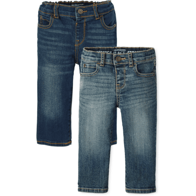 The Children's Place Baby And Toddler Boys Straight Jeans 2-Pack Size 6-9 M Cotton/Polyester/Spandex The Children's Place Baby And Toddler Boys Straight Jeans 2-Pack Size 6-9 M Cotton/Polyester/Spandex