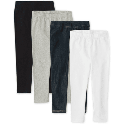The Children's Place Girls Capri Leggings 4-Pack Size Medium (7/8) Cotton/Polyester/Spandex The Children's Place Girls Capri Leggings 4-Pack Size Medium (7/8) Cotton/Polyester/Spandex