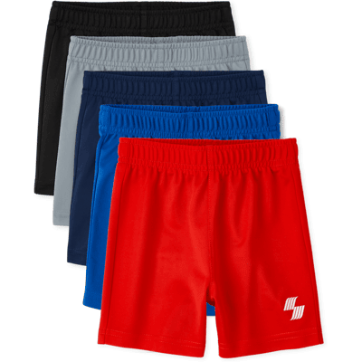 The Children's Place Toddler Boys Basketball Shorts 5-Pack Size 18-24 M The Children's Place Toddler Boys Basketball Shorts 5-Pack Size 18-24 M