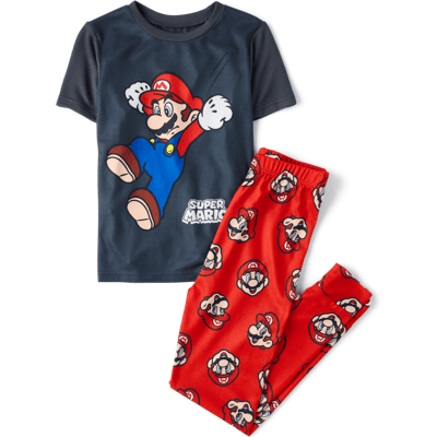 The Children's Place Boys Super Mario™ Pajamas Size 6 Polyester/Spandex The Children's Place Boys Super Mario™ Pajamas Size 6 Polyester/Spandex