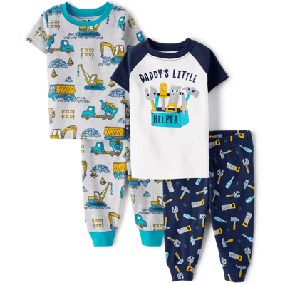 The Children's Place Baby And Toddler Boys Daddy's Little Helper Snug Fit Cotton Pajamas 2-Pack Size 3T Blue The Children's Place Baby And Toddler Boys Daddy's Little Helper Snug Fit Cotton Pajamas 2-Pack Size 3T Blue