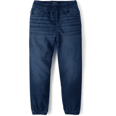 The Children's Place Boys French Terry Sweatpant Jogger Jeans Size XL (14) Blue Cotton The Children's Place Boys French Terry Sweatpant Jogger Jeans Size XL (14) Blue Cotton