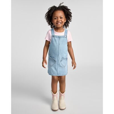 The Children's Place Toddler Girls Heart Skirtall 2-Piece Outfit Set Size 2T Blue 100% Cotton The Children's Place Toddler Girls Heart Skirtall 2-Piece Outfit Set Size 2T Blue 100% Cotton