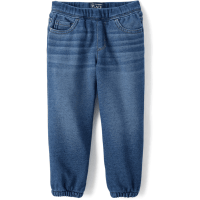The Children's Place Baby And Toddler Boys French Terry Sweatpant Jogger Jeans Size 3T Blue Cotton The Children's Place Baby And Toddler Boys French Terry Sweatpant Jogger Jeans Size 3T Blue Cotton