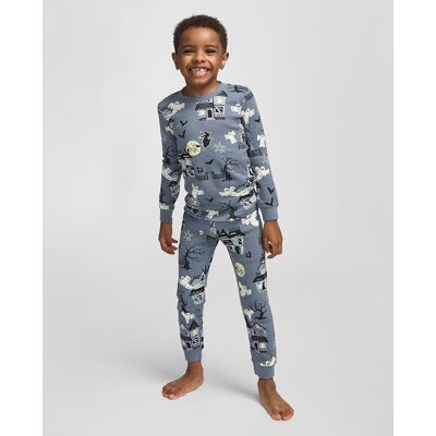 The Children's Place Kids Matching Family Glow Haunted House Snug Fit Cotton Pajamas Size 14 Gray The Children's Place Kids Matching Family Glow Haunted House Snug Fit Cotton Pajamas Size 14 Gray