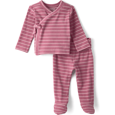 The Children's Place Baby Girls Striped 2-Piece Outfit Set Size 0-3 M Pink Cotton/Spandex The Children's Place Baby Girls Striped 2-Piece Outfit Set Size 0-3 M Pink Cotton/Spandex