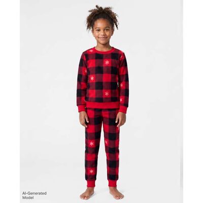 The Children's Place Kids Matching Family Buffalo Plaid Dream Fleece Pajamas Size Medium (7/8) Red 100% Polyester Microfleece The Children's Place Kids Matching Family Buffalo Plaid Dream Fleece Pajamas Size Medium (7/8) Red 100% Polyester Microfleece