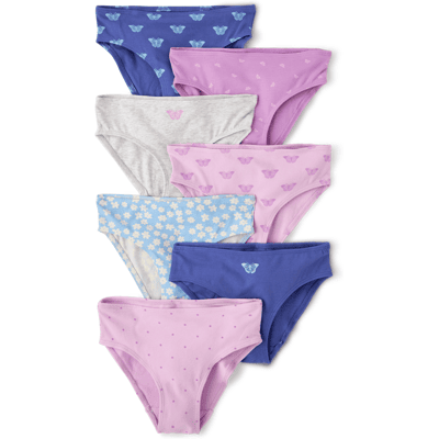 The Children's Place Girls Butterfly Bikini Underwear 7-Pack Size Large (10/12) Blue Cotton/Spandex The Children's Place Girls Butterfly Bikini Underwear 7-Pack Size Large (10/12) Blue Cotton/Spandex