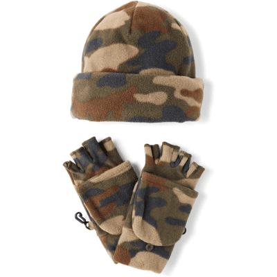 The Children's Place Boys Camo Microfleece 2-Piece Cold Weather Set Size 8+ The Children's Place Boys Camo Microfleece 2-Piece Cold Weather Set Size 8+