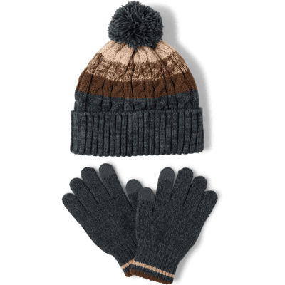 The Children's Place Boys Striped 2-Piece Cold Weather Set Size 4-7 The Children's Place Boys Striped 2-Piece Cold Weather Set Size 4-7