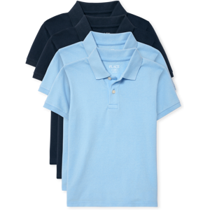 The Children's Place Kids Uniform Soft Pique Polo 4-Pack   Size XS (4)   100% Cotton