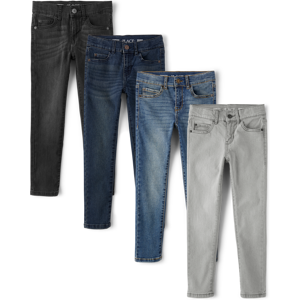 The Children's Place Boys Skinny Jeans 4-Pack   Size 18S   Cotton/Polyester/Spandex