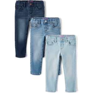 The Children's Place Toddler Girls Skinny Jeans 3-Pack   Size 3T   Cotton/Polyester