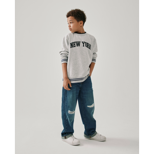 The Children's Place Kids Ripped Baggy Jeans   Size 6   Blue   Cotton