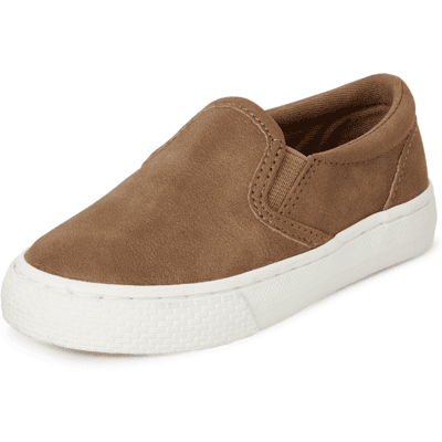 The Children's Place Toddler Boys Slip On Sneakers Size 10T Tan The Children's Place Toddler Boys Slip On Sneakers Size 10T Tan