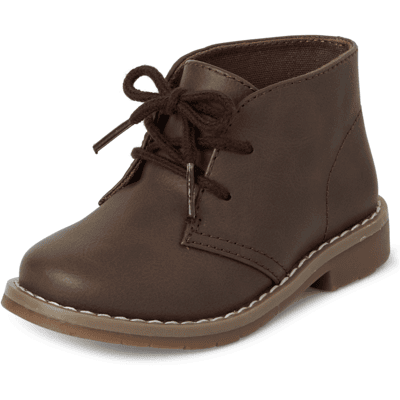 The Children's Place Toddler Boys Lace Up Boots Size 11T Brown The Children's Place Toddler Boys Lace Up Boots Size 11T Brown