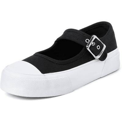The Children's Place Girls Platform Mary Jane Sneakers Size YOUTH 12 Black The Children's Place Girls Platform Mary Jane Sneakers Size YOUTH 12 Black
