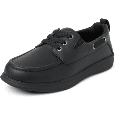 The Children's Place Boys Boat Shoes Size YOUTH 11 Black The Children's Place Boys Boat Shoes Size YOUTH 11 Black