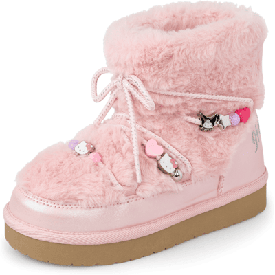 The Children's Place Girls Hello Kitty® And Friends Beaded Lace Up Boots Size YOUTH 13 Pink The Children's Place Girls Hello Kitty® And Friends Beaded Lace Up Boots Size YOUTH 13 Pink