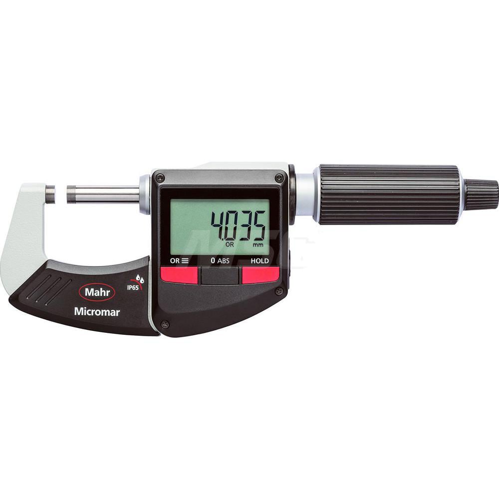 Mahr Electronic Outside Micrometers; Type: Digital Outside Micrometer ; Minimum Measurement (Decimal Inch): 0 ; Minimum Measurement (mm): 0 ; Maximum