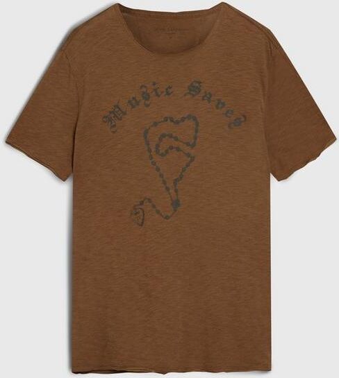 John Varvatos MUSIC SAVES TEE ESPRESSO M male