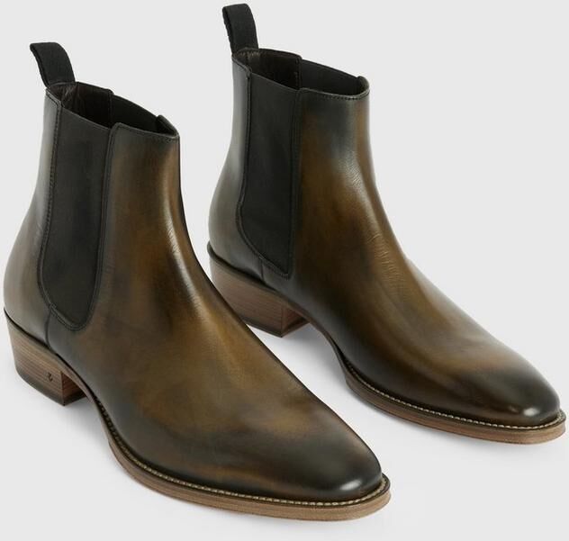 John Varvatos LUDLOW CHELSEA BOOT OLIVE 10.5 male