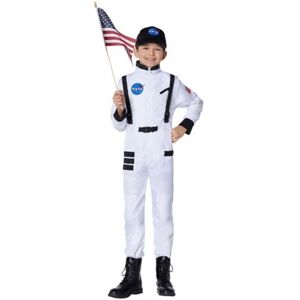 Kid's White Astronaut Jumpsuit Costume - NASA by Spirit Halloween - WHITE - CHILD SMALL