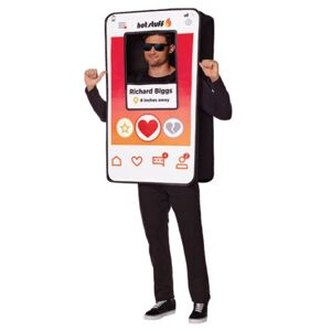 Adult Dating App Costume by Spirit Halloween - WHITE - ONE SIZE FITS MOST