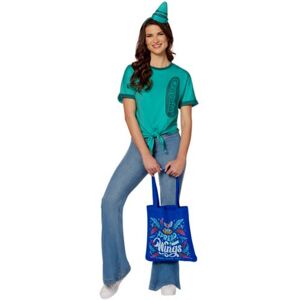 Adult Spread Your Wings Blue Crayon Costume Kit - Crayola by Spirit Halloween - BLUE - ADULT EX LARGE